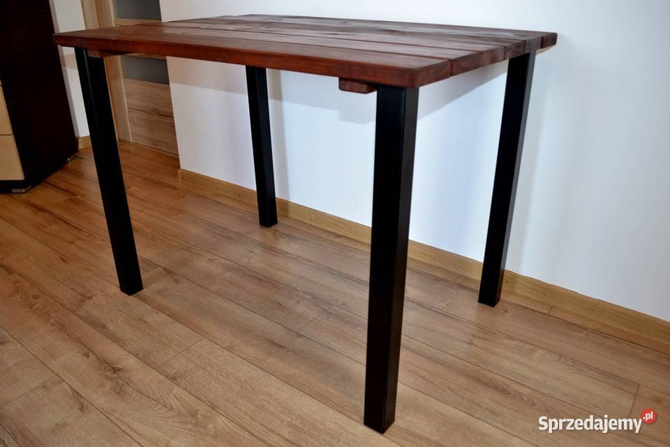 Stół ogrodowy drewniany pokojowy wewnętrzny 74cm Zalesie