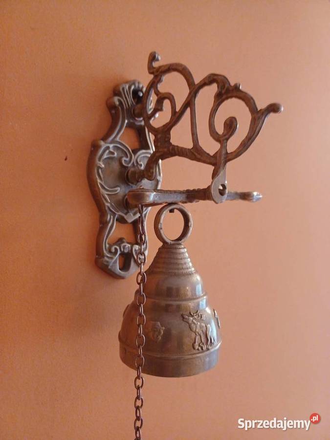 Dzwonek z motywem myśliwskim Mosiądz Poznań sprzedam