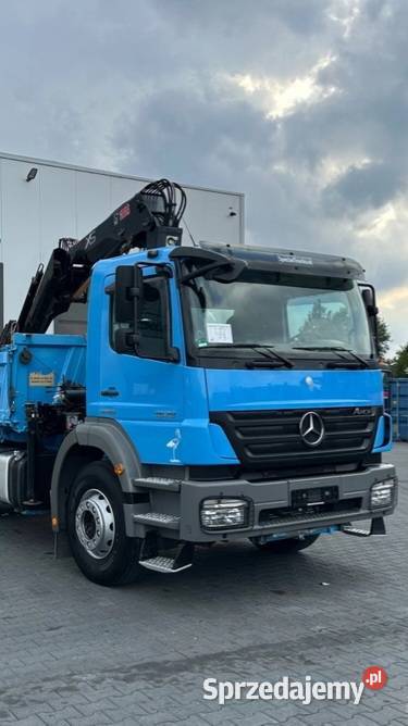 Mercedes Axor 1829 wywrotka z dzwigiem Warszawa