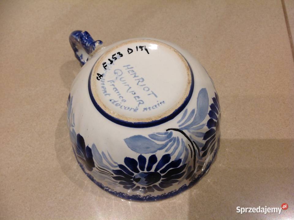 Stara Filiżanka Ceramiczna HENRIOT QUIMPER Nowa Sól