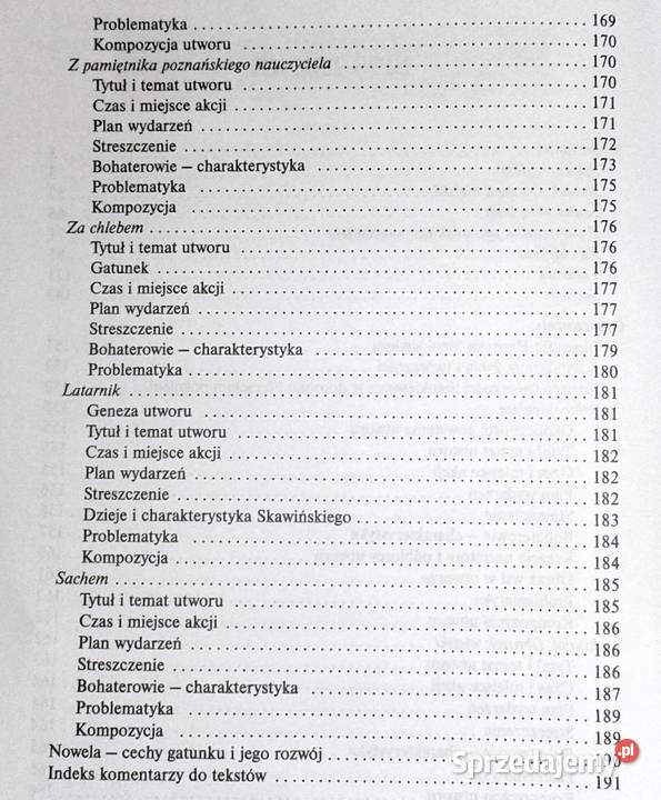 Nowele Henryk Sienkiewicz Lektura z opracowaniem sprzedam