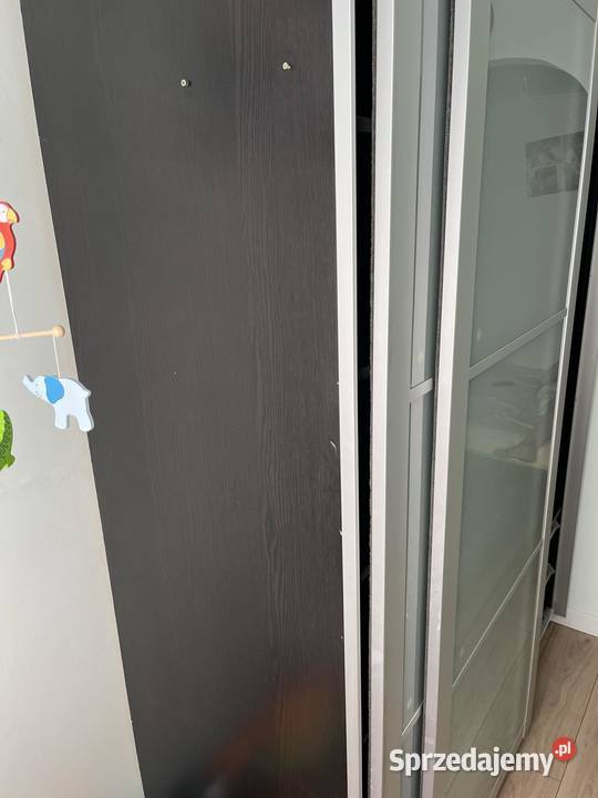 Szafa PAX IKEA mleczne szkło wenge ciemna małopolskie Zawoja