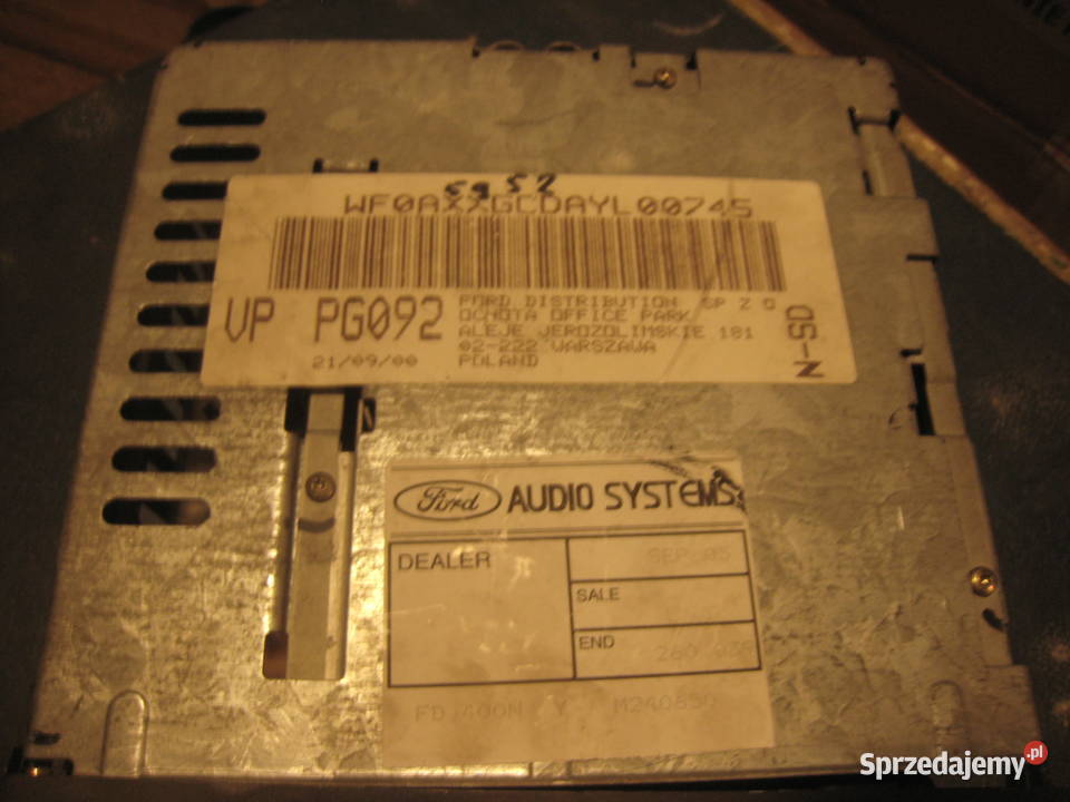 Radio fabryczne Ford 4000RDS 4000 RDS Fiesta
