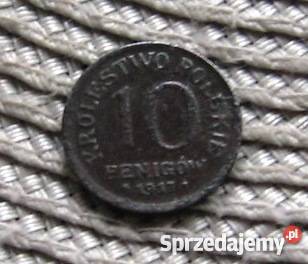 Królestwo Polskie 10 Fenigów 1917r Kalisz sprzedam