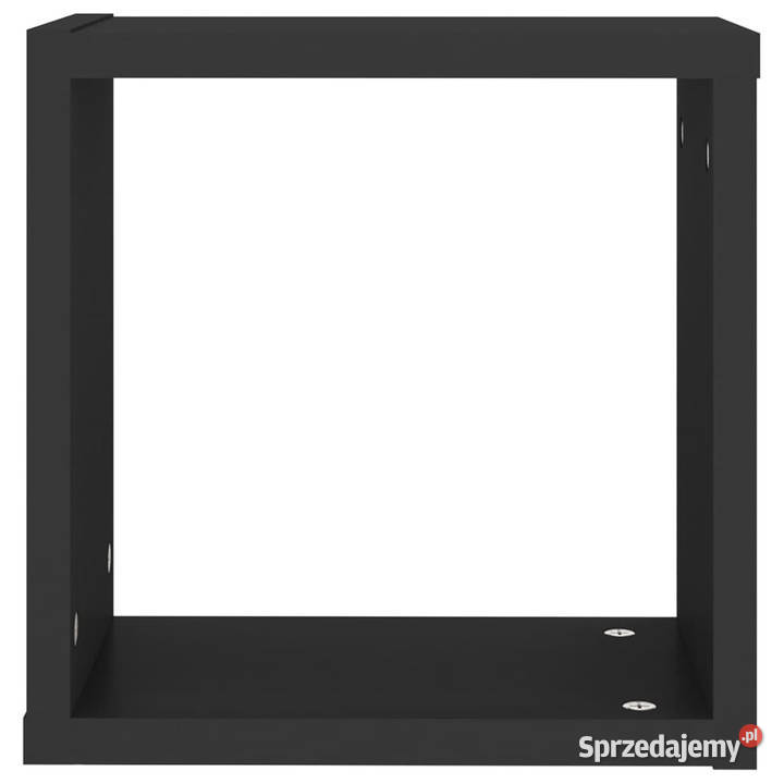 Półki ścienne kostki 2 czarne 30x15x30 WM807001 Warszawa
