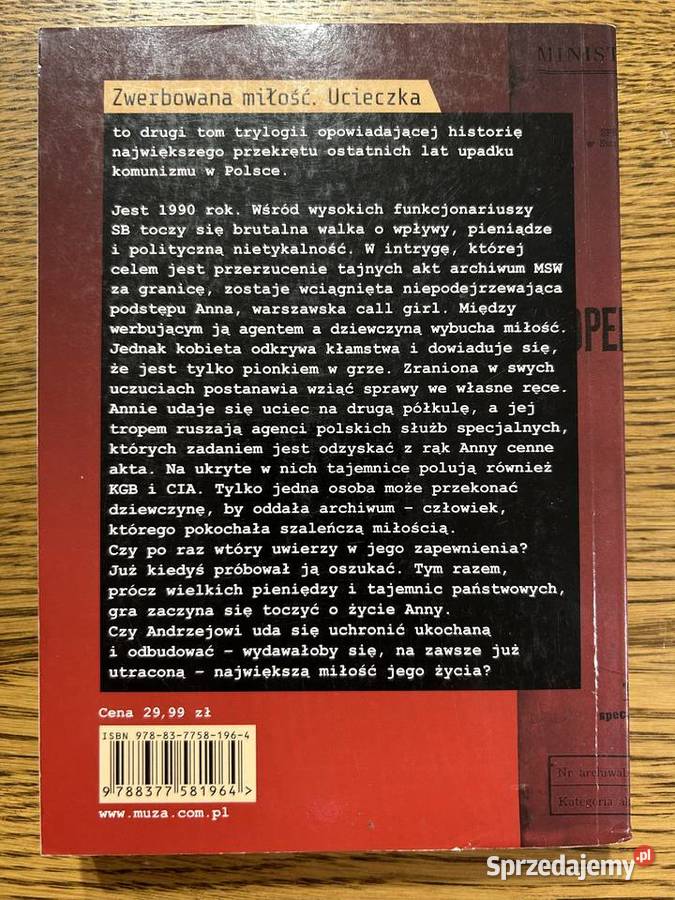 Zwerbowana miłość ucieczka Paweł Szlachetko sprzedam