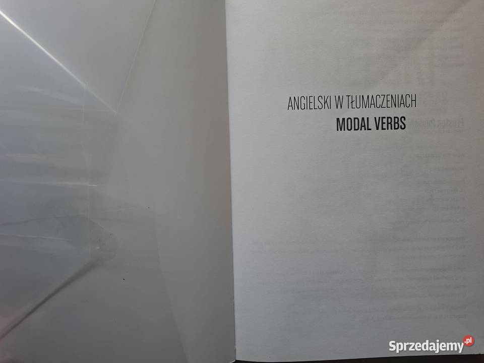 Angielski w tłumaczeniach Modal Verbs CD A Urban Kraków sprzedam