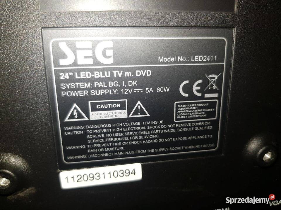 TELEWIZOR SEG LED 24 CALE Pozostałe Wrocław sprzedam
