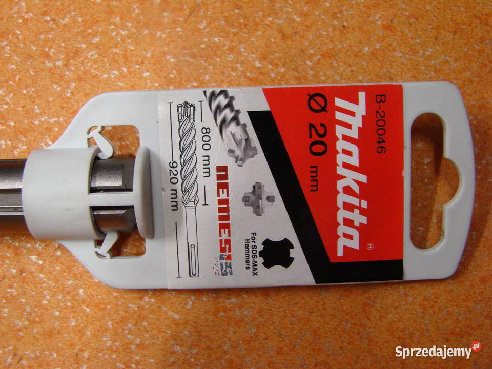 Wiertło SDS MAKITA fi 20 mm 800 x 920 mm Ref Bielsko-Biała