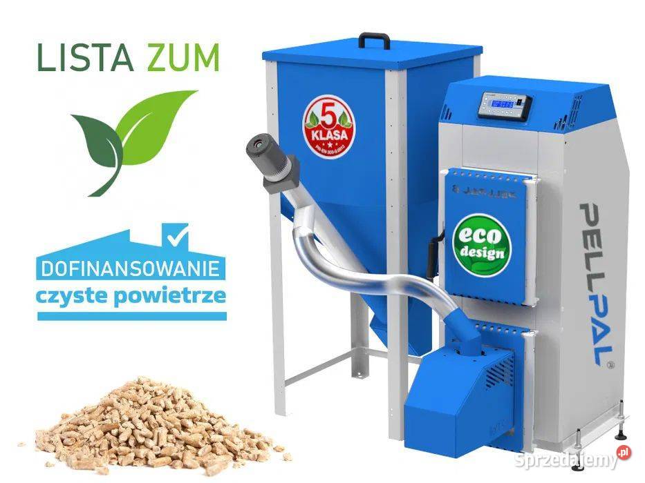 Kocioł piec co 8kW z podajnikiem na pellet Pleszew