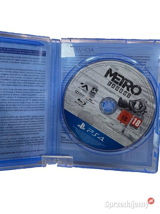 Gra Metro Exodus PlayStation 4 Elbląg sprzedam