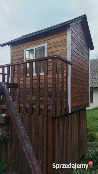 Drewniany duży domek dzieci na działkę Architektura ogrodowa Tarnów sprzedam