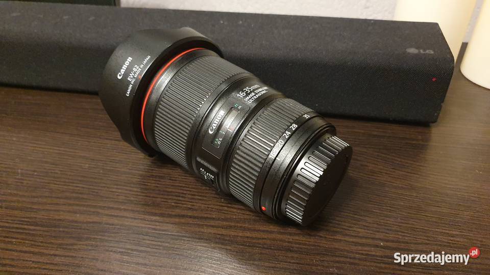 Obiektyw Canon EF 1635 4 L IS USM Super Stan Zakliczyn sprzedam