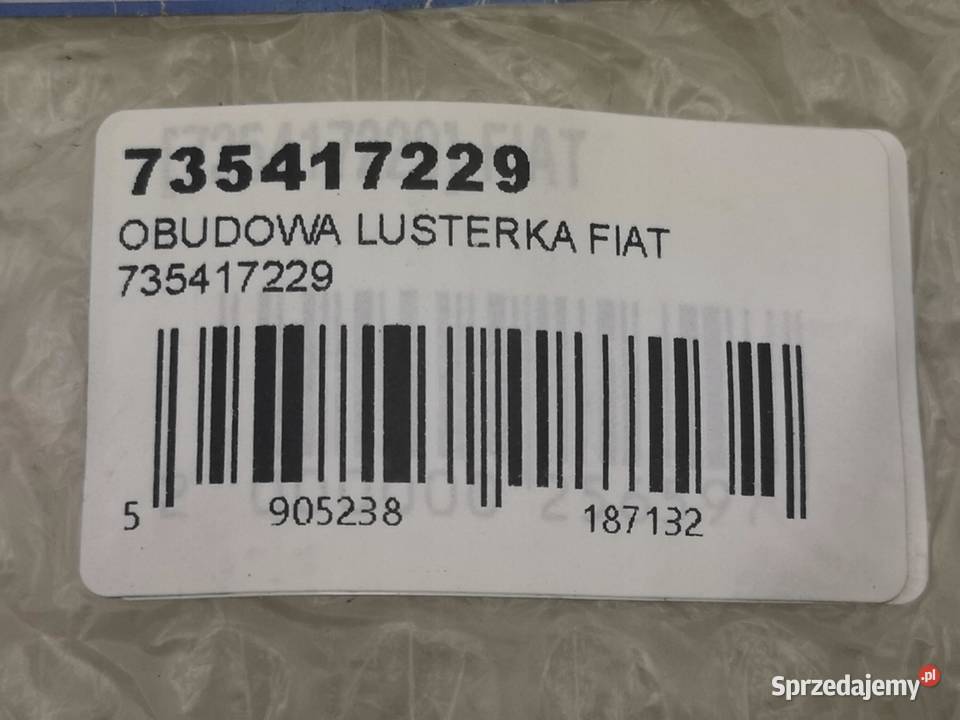 OBUDOWA LUSTERKA LEWEGO FIAT PUNTO 2008 sprzedam