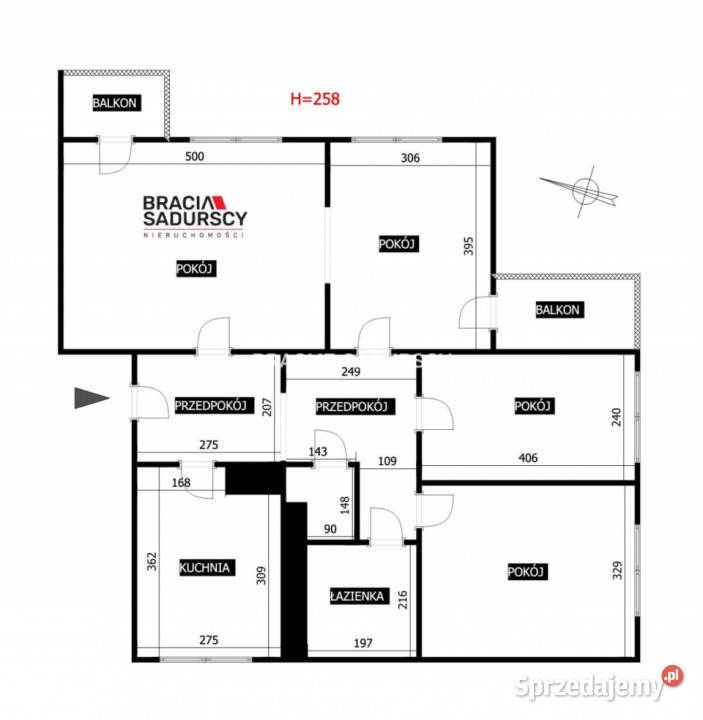 sprzedaży mieszkania 83m2 4pok Kraków Myśliwska miejsce parkingowe