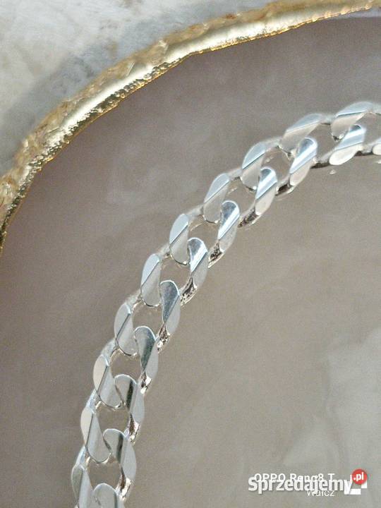 Srebrna Nowa bransoletka dł19pr925 Wałcz