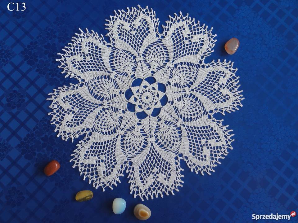 Serwetki białe szydełkowe na szydełku 3539 Lublin sprzedam