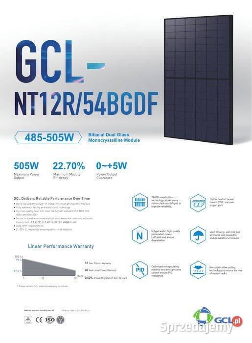 PALETA 36 GCL NT12R54BGDF505W Full Black małopolskie sprzedam