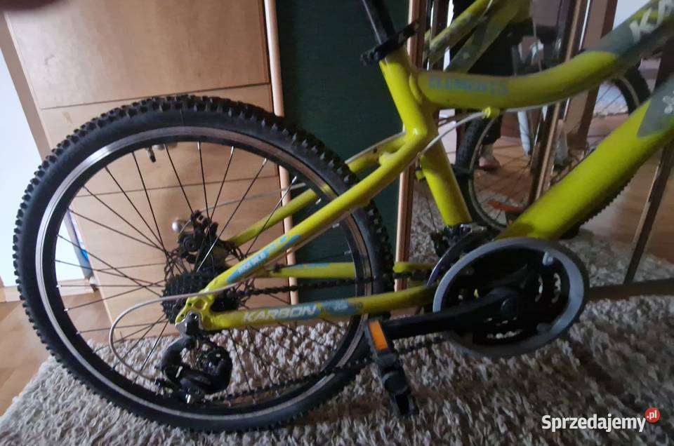 Rower MTB 24 KARBON Shimano 3x8 Tarcze dziecka Górskie, MTB