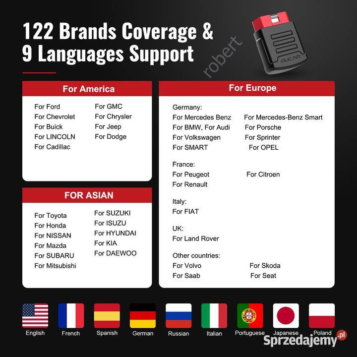 Interfejs Mucar BT200 Android IOS Telefon Siedlce