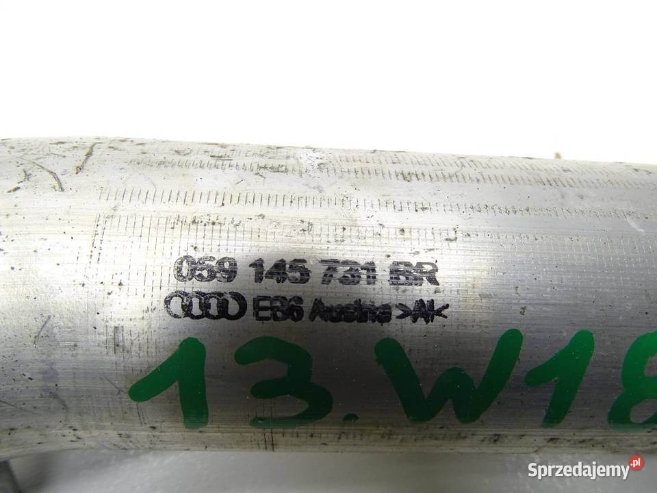 RURA PRZEWÓD INTERCOOLERA 059145731BR 30 TDI Węże chłodnicy
