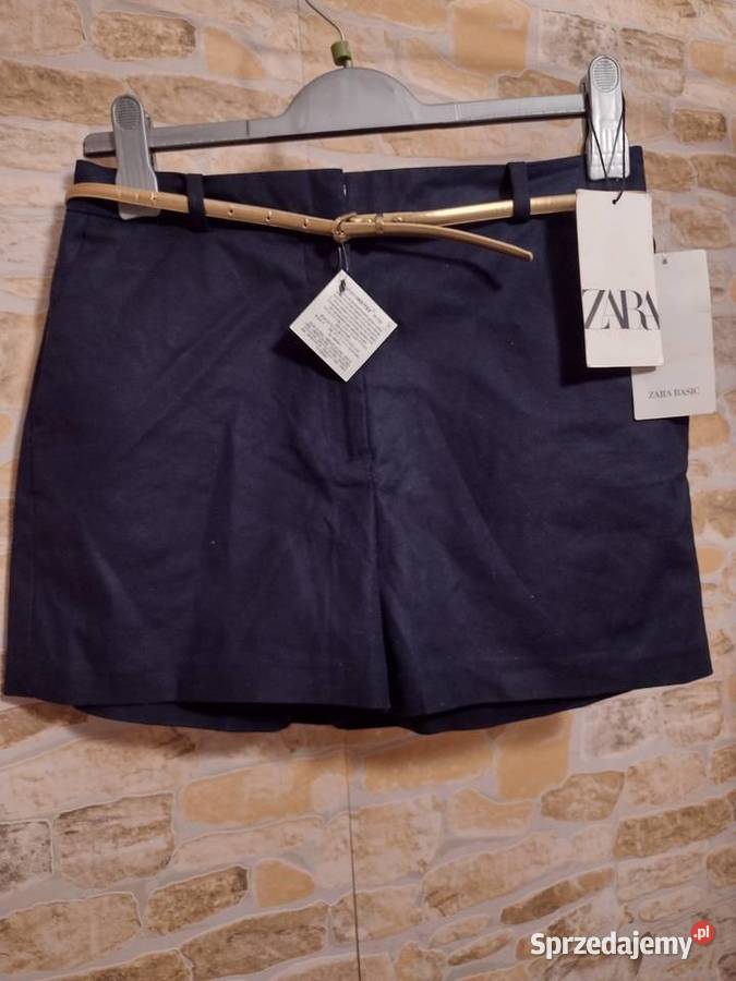Zara Basic Sp\u00f3dnico-spodenki kremowy W stylu casual Moda Krótkie spodnie Spódnico-spodenki 