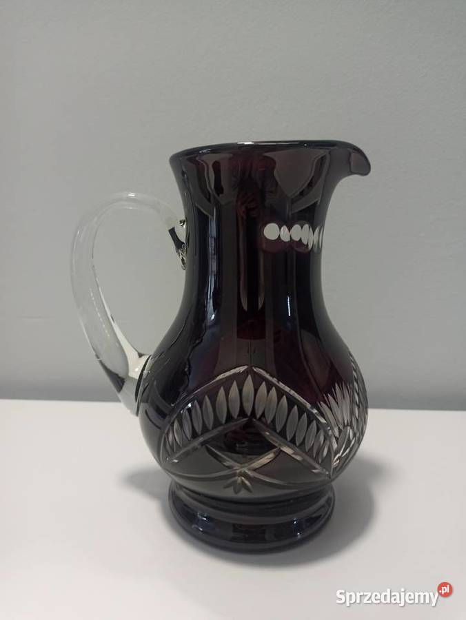 Dzbanek śliwkowy Huta Hortensja PRL Vintage Bielsko-Biała