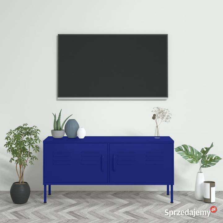 vidaXL Szafka pod telewizor granatowa 105x35x50