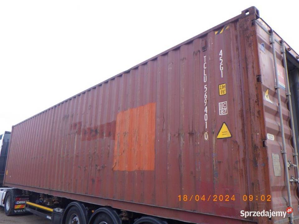 Kontener morskimagazynowy 40HC używany 12 m Biznes i Przemysł Radom