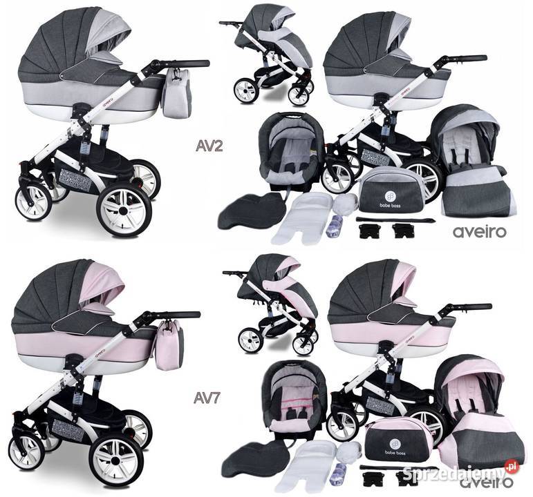 Wózek Dziecięcy zestaw 3w1 Aveiro z Fotelikiem Torba do wózka  małopolskie