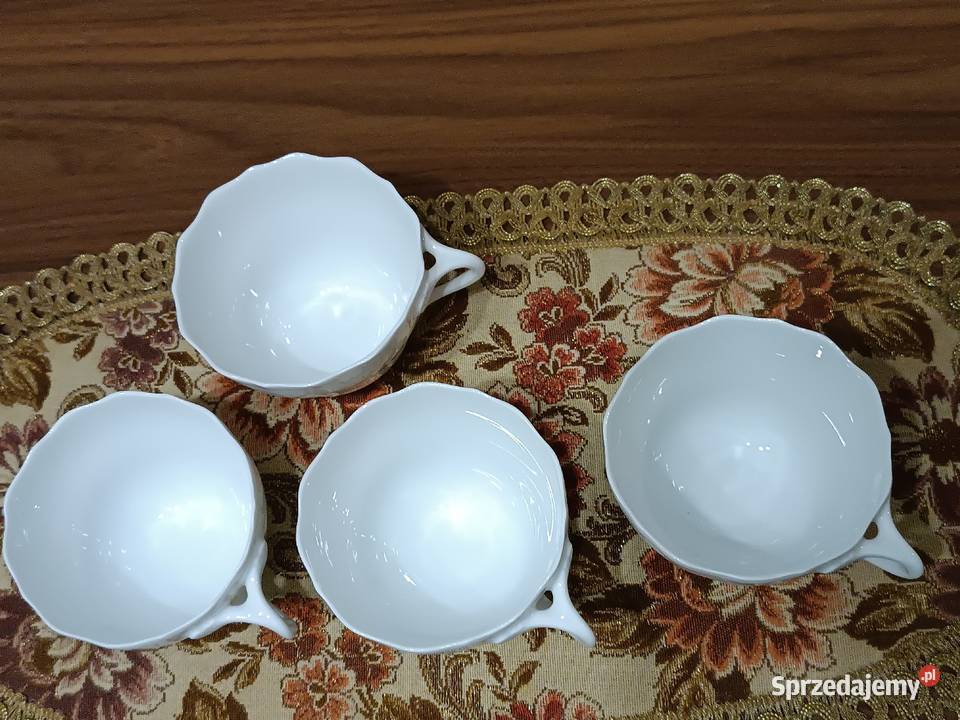 Biała porcelana filiżanki Porcelana i szkło Gorlice sprzedam