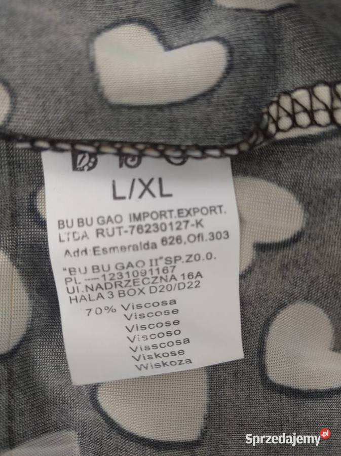 Bluzka damska w serduszka LXL Rozmiar 40(L) Gniezno