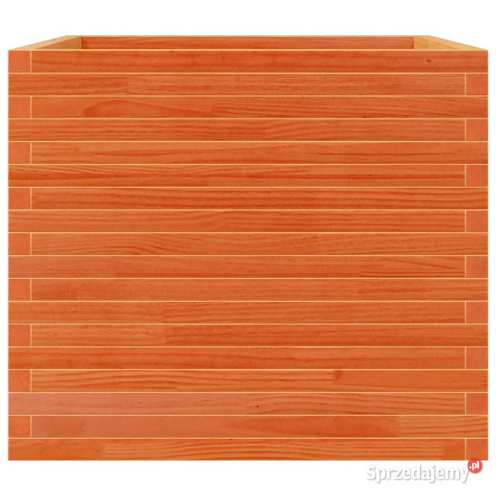 Donica ogrodowa woskowy brąz 80x80x685 drewno Warszawa sprzedam