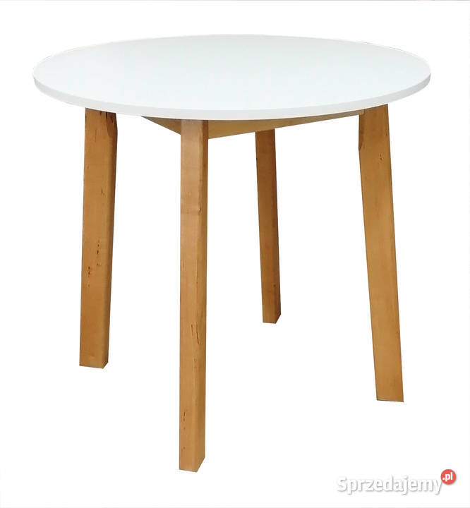 STÓŁ OKRĄGŁY FI 90 BIAŁY STOLIK ŁAWA warmińsko-mazurskie Tołkiny