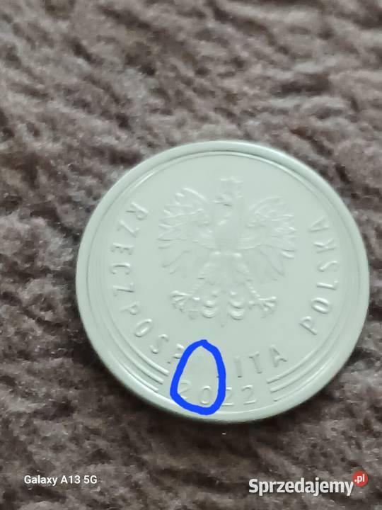 1 Złoty 2022 r Destrukt menicy wielkopolskie Konin