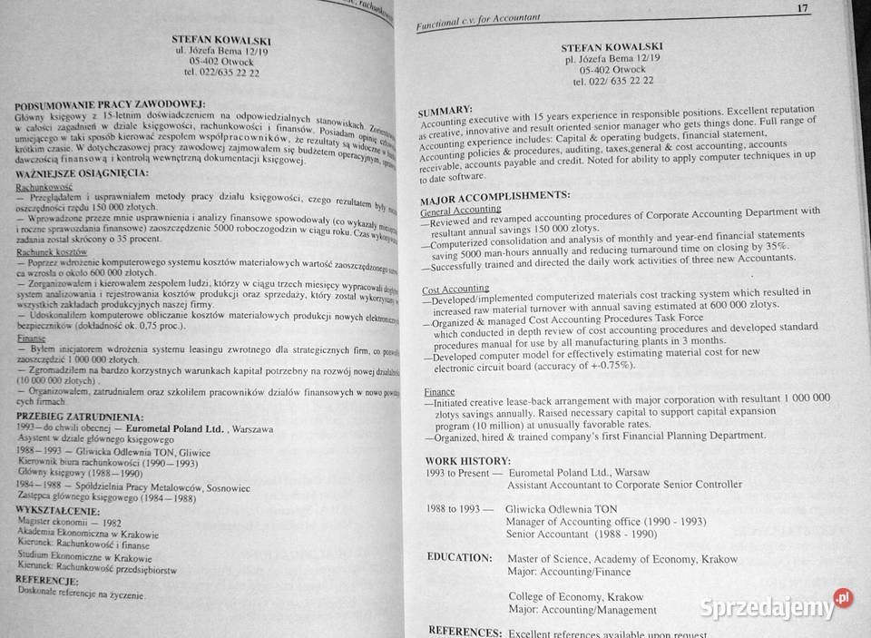 Listy motywacyjne i curriculum vitae Bronisław Chełm