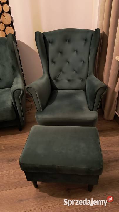 Komplet wypoczynkowy z fotelem i otwieraną pufą Sosnowiec