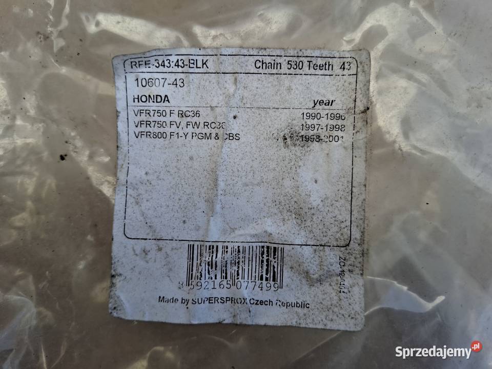 HONDA VFR 750 RC36 800 ZĘBATKA SUPERSPROX Zębatki napędowe Bieleń