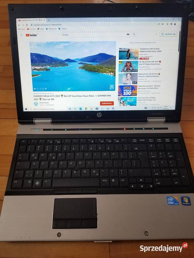 Laptop HP Elitebook 8540p 4gb rami5540m250gb Rymanów