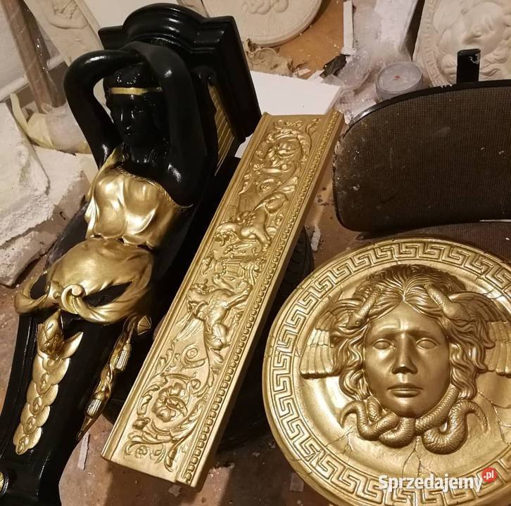 KARIATYDA GRECKA SZTUKATERIA GIPSOWA KONSOLA