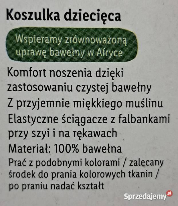 Koszulka niemowlęca Lupilu z bawełny muślinowej Wąsewo sprzedam