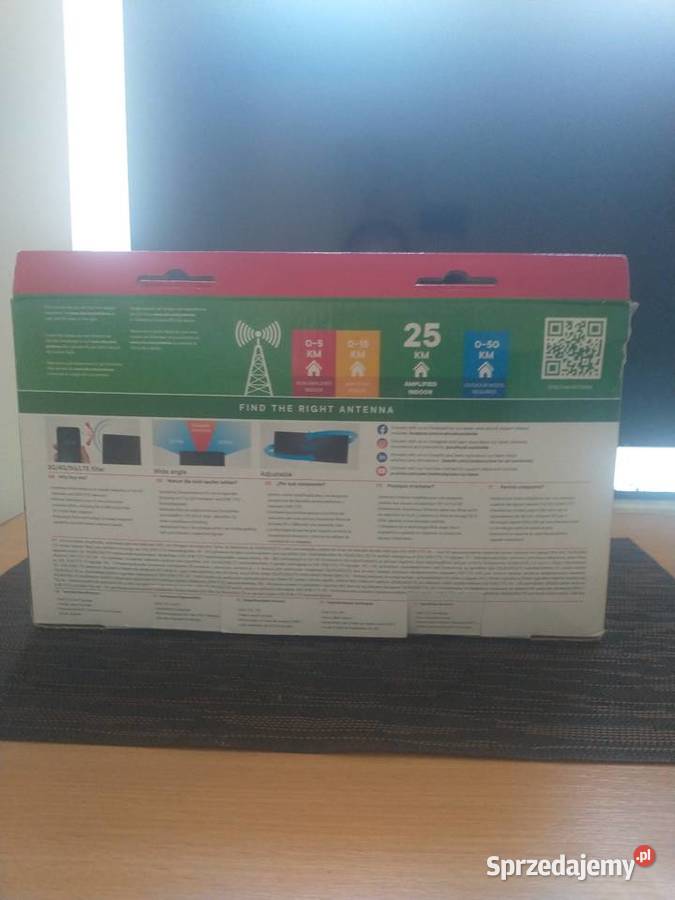 Antena pokojowa DVBT do odbioru TV Jarosław