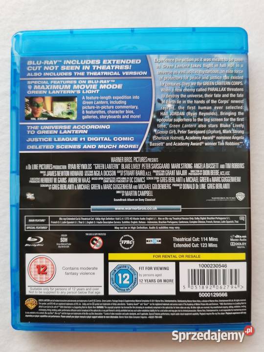 Green Lantern Zielona Latarnia Bluray En 2011 Wytrzyszczki