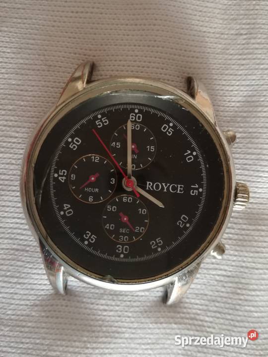 Zegarek marki Royce kwarcowy męski czarny łódzkie Łódź
