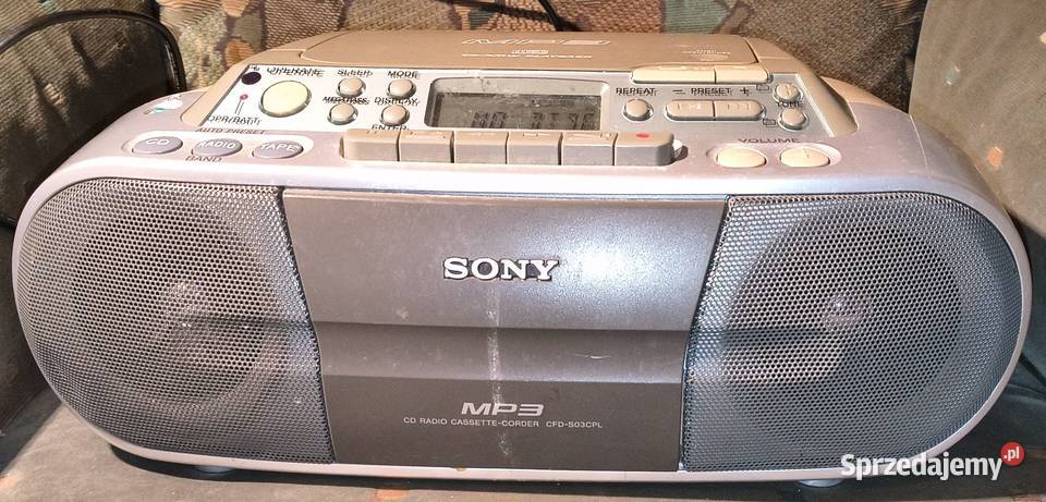 RADIOODTWARZACZ CD MP3 KASETY SONY CFDS03CP Tyczyn