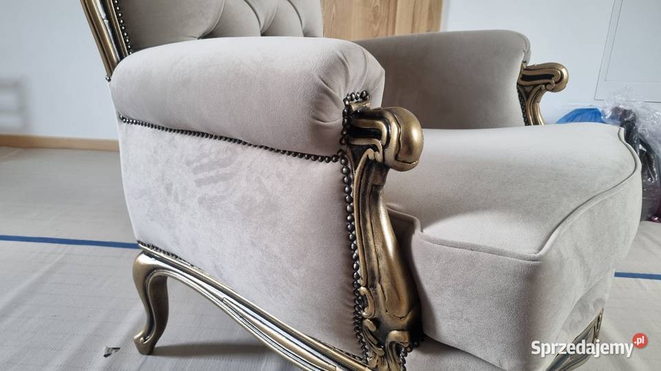 Komplet wypoczynkowy Ludwik NOWY Sofa fotele wielkopolskie Licheń Stary