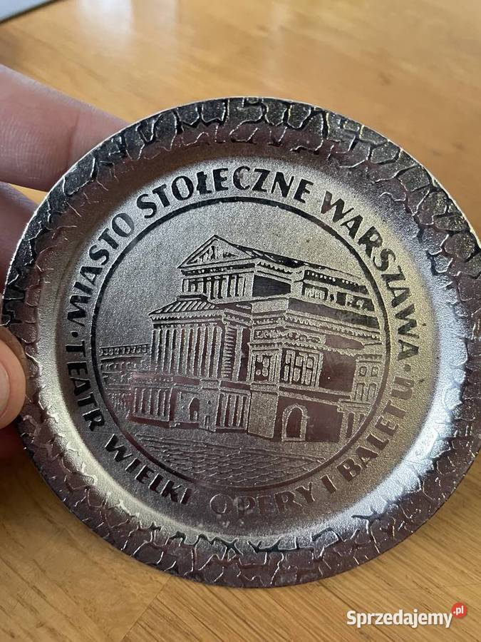 Pamiątkowe podkładki Miasto Stołeczne Warszawa Lidzbark Warmiński