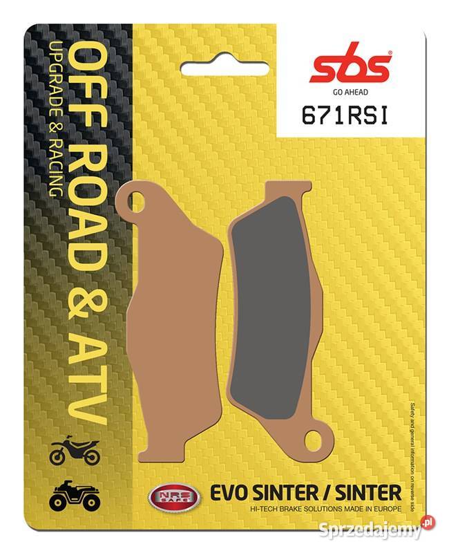 Klocki hamulcowe SBS 671RSI HUSABERG FC550 0105 lubuskie Trzciel