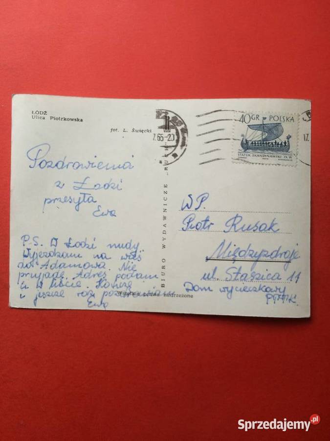 2324 Widokówka Łódź Antykwariat Antykwariat Szczecin sprzedam