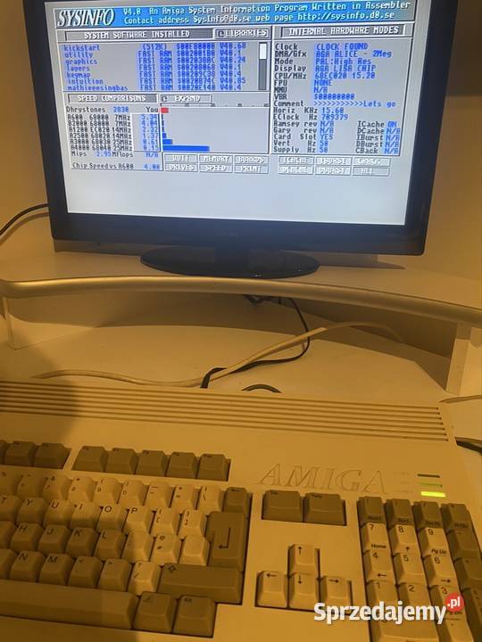 Amiga 1200 z karą turbo zestaw gotowy Commodore łódzkie